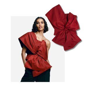 NWOT H&M Bow Front One Shoulder Top - US L